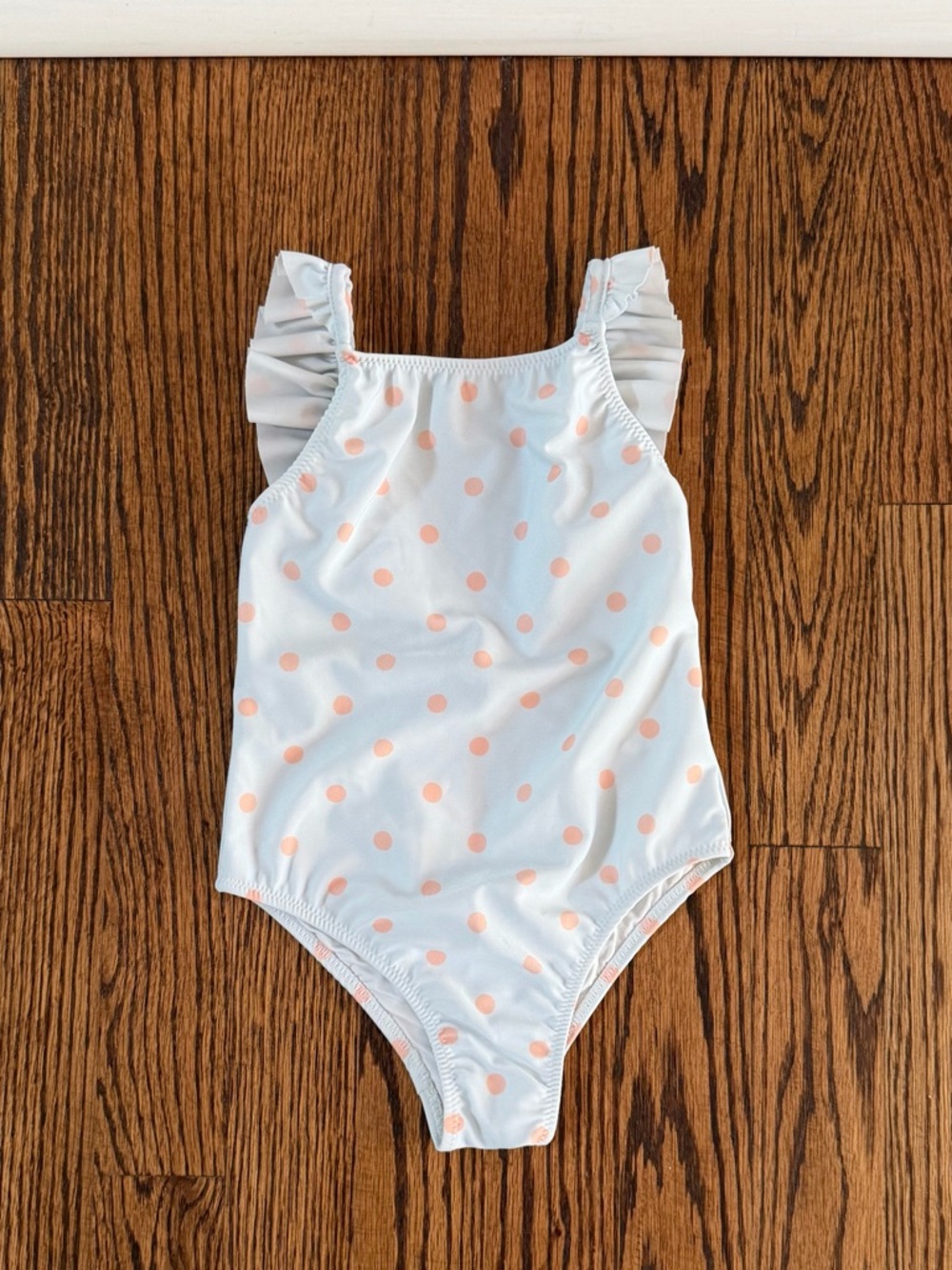 Knot Felicity Girls One Piece Polka Dot Swimsuit - 4 years